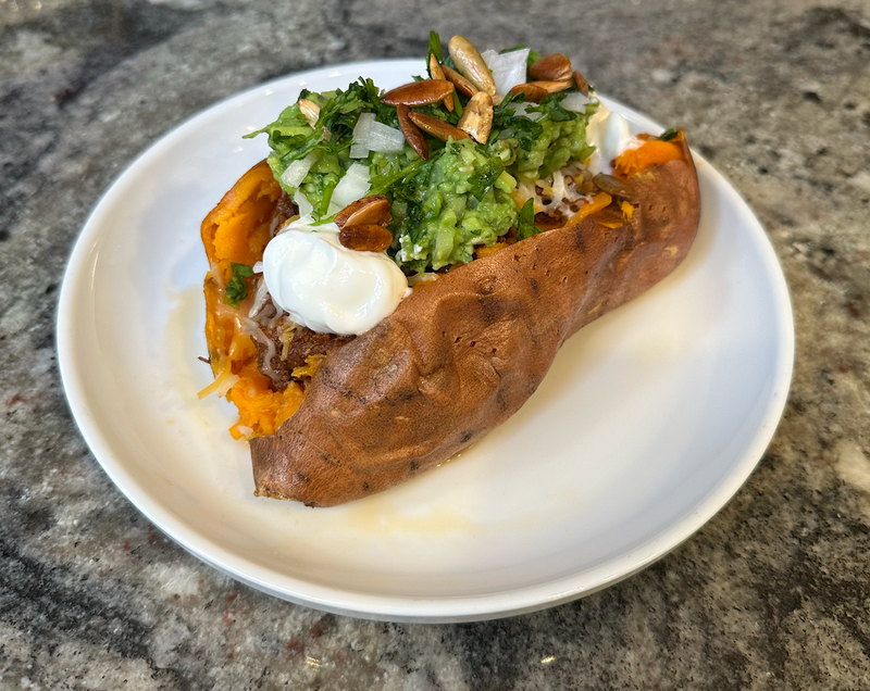 Taco Stuffed Sweet Potatoes