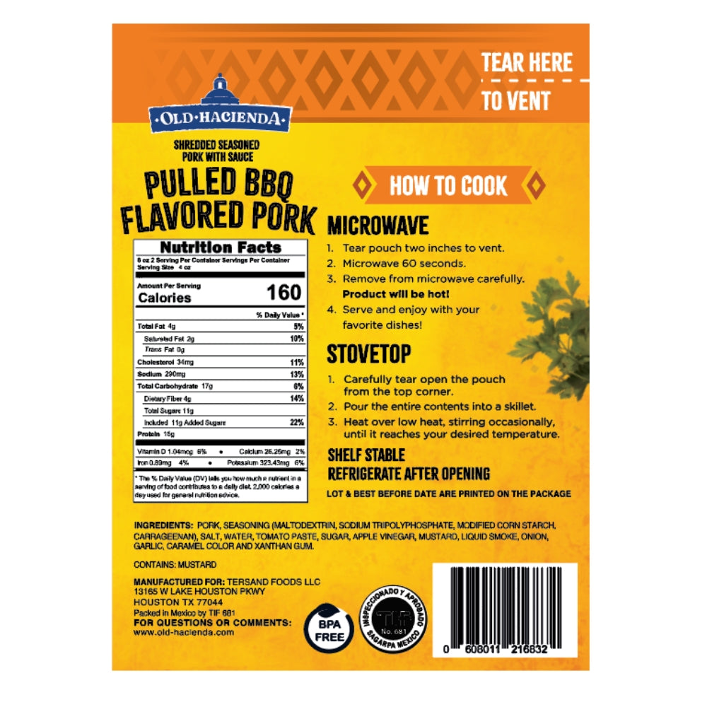 Pulled BBQ Flavored Pork